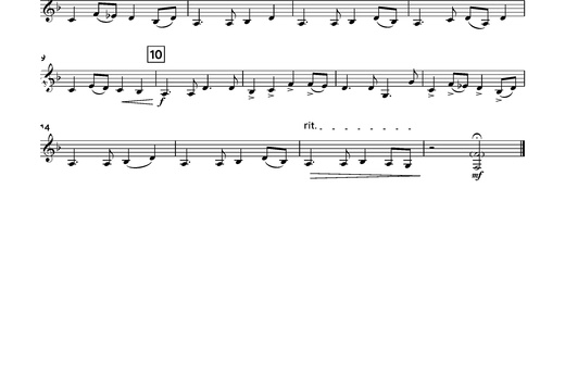 12 Part 4 in Bb, basklarinet, Bb tuba in solsleutel