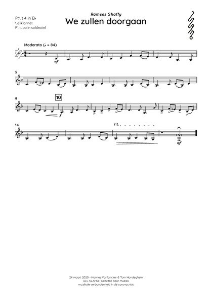12 Part 4 in Bb, basklarinet, Bb tuba in solsleutel.jpg